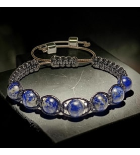 LAPİS LAZULİ MAKROME ÖRME BİLEKLİK