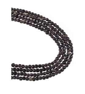 4X4 MM Küp Faset Obsidyen Taşı Dizi - DZ4066 (Karışık)