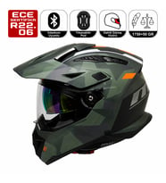 FR805 Solda Cross Motosiklet Kaskı Güneş Vizörlü Enduro Full Face Kask