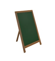 Lüks Ahşap Ayaklı Yazı Tahtası 50x70cm - Yeşil/Siyah