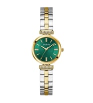 GUESS GUGW0762L6 ALTIN KAPLAMA YEŞİL KADRAN TAŞLI KADIN KOL SAATİ
