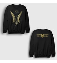 Presmono Unisex Siyah Engel Metal Rammstein Sırt Baskılı Sweatshirt 521478tt
