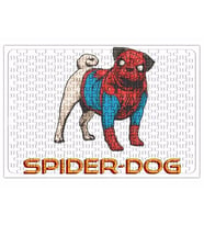 Spider Dog Pug Köpek Puzzle 240 Parça Yapboz