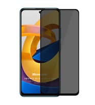 Microsonic Xiaomi Poco M4 Pro Privacy 5D Gizlilik Filtreli Cam Ekran Koruyucu Siyah