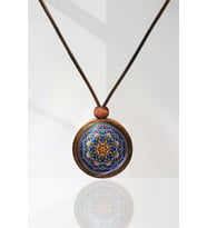 Mandala Ahşap Kolye N11.29018