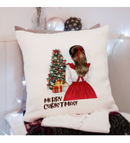 Mutlu Yıllar & Merry Christmas & Yılbaşı Tasarımlı Yastık