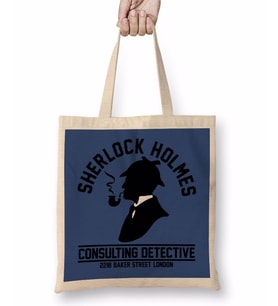 Sherlock Holmes 2 Bez Çanta Uzun Saplı
