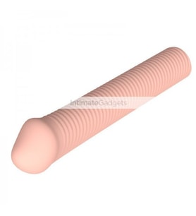 Leten Tırtıklı Yumuşak 5 cm Uzatmalı Penis Kılıfı