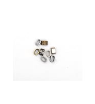 5X10 MM DESENLİ DERİ BİLEKLİK ARA APARATI (100 GRAM) (Antik Sarı Altın)