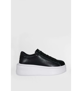 Lufian 111230234 Gage Erkek Deri Sneaker Ayakkabı Siyah
