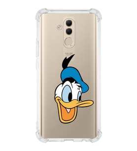 Huawei Mate 20 Lite  Köşe Korumalı Antişok Kapak Donald Duck Tasarımlı Şeffaf  Kılıf