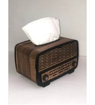 Ahşap Nostaji Radyo Peçetelik