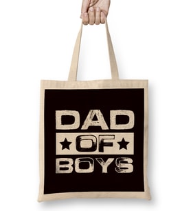Dad Of Boys Son Brother Daddy Papa Poppa Children Father Bez Çanta Uzun Saplı