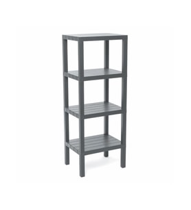 4 RAFLI GRİ MODÜLER ÜNİTE PLASTİK 38x29x100 cm (5343)
