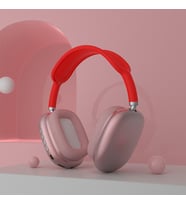 P9 Bluetooth 5.0 AUX/TF Mikrofonlu Stereo Kulak Üstü Kulaklık Kırmızı
