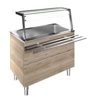 Electrolux Professional Bir Adet Müşteri Tarafında Boru Tip Paslanmaz Çelik Tepsi Kaydırma, Y=900 Mm F11C3AF01W
