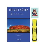 Bir Çift Yürek Romanı - Marlo Morgan 9789756388020 - Sarı Fosforlu Kalem - Defterli özel seti (Renksiz)