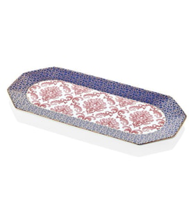 LAMEDORE TEA DELİGHT KAYIK TABAK 33 CM RECTANGULAR TRAY BLOOMİNG BAROQUE 1 ADET