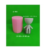 Oturan Adam Saksı - 3 Silikon Kalıp