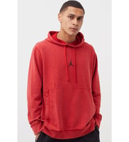 Nike Jordan Dri Fit Men's Fleece Pullover Hoodie Erkek Kapüşonlu Sweatshirt Kırmızı