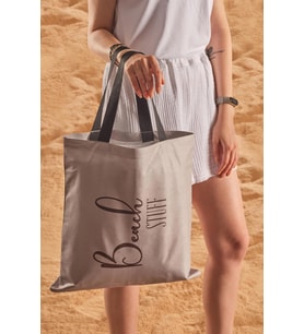 Beach Stuff Desen Baskılı Plaj Çantası