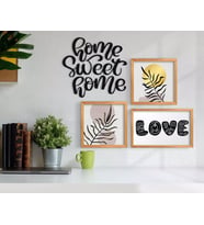BK Home Dekoratif 3’lü Retro Ahşap Tablo ve Konsept Duvar Dekoru-3