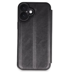 iPhone 16 Kılıf Flip Cover - Siyah