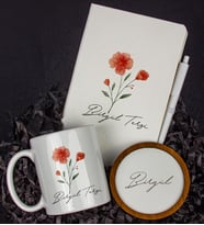 Kişiye Özel Defter Kalem Kupa Ve Bardak Altlığı Hediye Seti 103889 (Model 1)