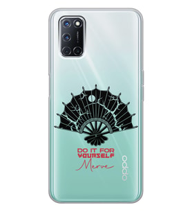 Oppo Yelpaze Tasarımlı Şeffaf Telefon Kılıfı