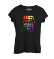 Star Wars - Darth Vader Colors Siyah Kadın Tshirt