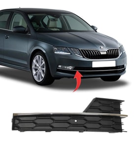 Skoda Octavia Sağ Sis Kapagı Kromlu 2018 Sonrası 5E0807682G