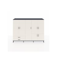 Hyperion Dolap 12 Raflı 2 Çekmeceli 7 Kapaklı 220x44x163 Antrasit-Aytaşı