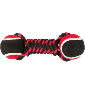 Polo İpli Oyuncak Çift Toplu Sargı Kırmızı Siyah 22Cm