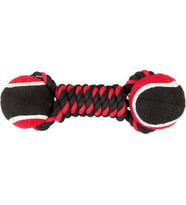 Polo İpli Oyuncak Çift Toplu Sargı Kırmızı Siyah 22Cm