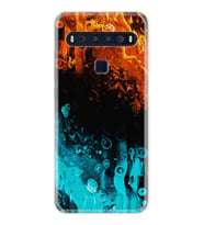 TCL 10L 10 Plus 10SE 20E 20SE 30SE L7 Kılıf Desemli Silikon Orange Blue Color 1665