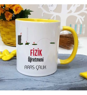 Fizik Öğretmenine Özel Öğretmenler Günü Hediyesi Kişiye Özel Kupa Bardak