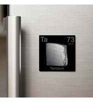 Tantalum (Tantal) Elementi – Buzdolap Magneti – 9x9 cm
