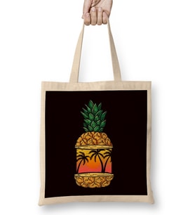 Pineapple Summer Vacation Travel Trip Vacation Hawaii Aloha Bez Çanta Uzun Saplı
