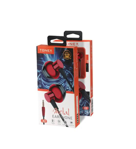Tonex X2 Süper Bass Metal 3.5mm Kulaklık Süper Ses Kalitesi - 20adet (Beyaz)