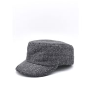 Erkek Yün Fidel Castro Şapka Wool Military Hat (Gri)