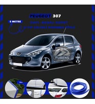 Peugeot 307 Oto Araç Kapı Koruma Fitili 5metre Parlak Mavi Renk
