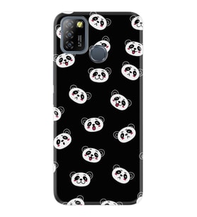 INFINIX Smart 4 5 6 Zero 8 S5 Pro Kılıf Desemli Silikon Panda Suratları 1773