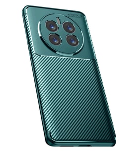 Newface Realme 12 Pro Plus Kılıf Auto Focus Karbon Kapak - Koyu Yeşil