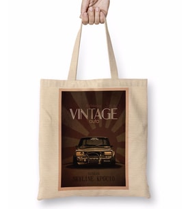 SKYLINE VINTAGE Bez Çanta Uzun Saplı