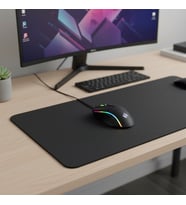 Periboia Kaymaz Alt Tabanlı Siyah Mouse Pad 40x30 cm (STD)