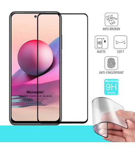 Microsonic Xiaomi Poco M5s Seramik Matte Flexible Ekran Koruyucu Siyah