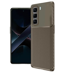Durukar® İnfinix Hot 50 Pro Plus 4G Auto Focus Karbon Kapak - Kahverengi