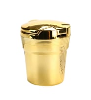 Işıklı küllük altın sarısı renkli Premium Tasarım