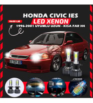 Honda Civic İES 1996-2001 Uzun-Kısa Far Uyumlu Şimşek Etkili Led Xenon Pro Series H4