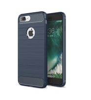 Apple iPhone 8 Plus Uyumlu Kılıf Zore Room Silikon Kapak (Lacivert)
